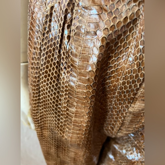 Vintage 80’s real snake skin Elodia high waisted whip snake leather pants - Picture 9 of 16